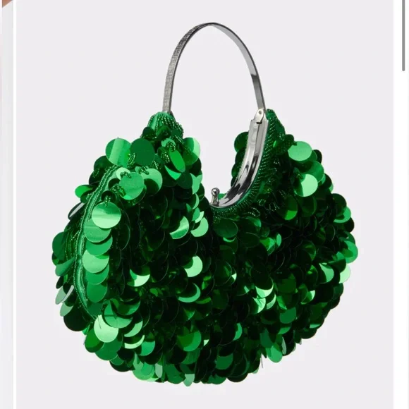 Akira Green With Envy Sequin Purse Women's Bag Irish St. Patrick’s Day Patty’s - Picture 3 of 3